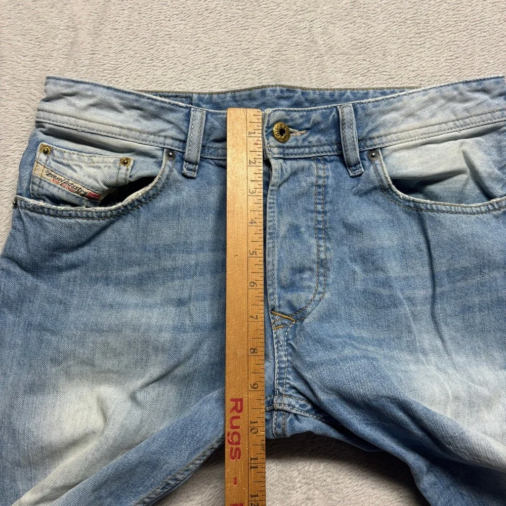 Diesel Larkee Regular Straight Leg Jeans Wash 0827F Denim Mens 31x32 Light Wash